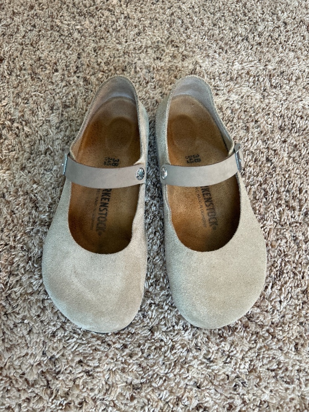 Birkenstock Mantova Taupe Suede 38
